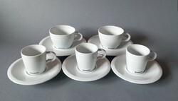 5x Nespresso Professional mokkás/cappuccino-s csésze alátéttel