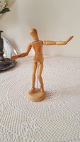 Model wooden doll with adjustable torso and limbs 21 cm.