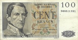 100 French francs 17.12.1957 Belgium