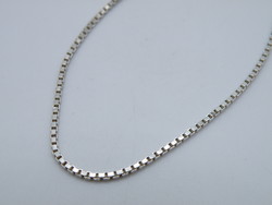 Uk0252 Venetian cube pattern silver necklace 925