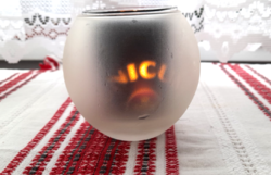 Zwack Unicum üveg mécsestartó