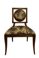 Olasz design támlás pihenő szék - Gepárd mintás Luxor kárpittal