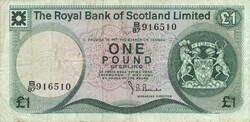 1 Pound 1980 Royal Scottish Bank