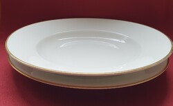 Rosenthal német porcelán aranyozott 1 személyes étkészlet tányér tálaló tál kínáló arany széllel