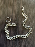 Antique solid pocket watch chain