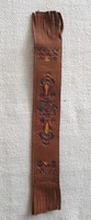 Leather bookmark with zakopane inscription
