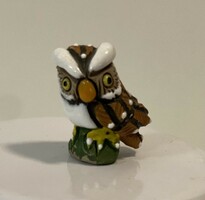From the owl collection old marked maguz ceramic owl minifigure ornament small statue 3 cm