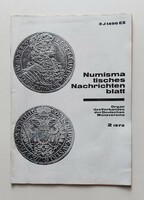 Németország, Numizmatikai hírek 1972, német nyelvű aukciós hírmagazin