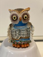 From the owl collection ceramic owl Trieste Trieste souvenir figurine ornament statue 8 cm