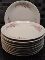Retro lowland porcelain peach blossom large flat plate 24 cm