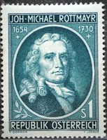 A1007 / austria 1954 michael rottmayer von rosenbrunn stamp postman