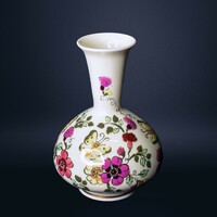 Zsolnay vase with floral pattern