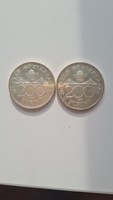 200 ft os ezüst pénzérme 1992