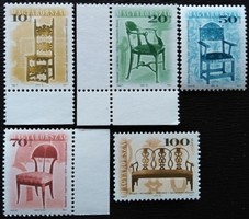 S4513-7i. / 1999 Antique furniture stamp series postmarked with year numbers 2001/2002