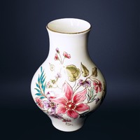 Zsolnay vase with floral pattern