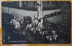 1916. IV. Károly király koronázása, fotólap