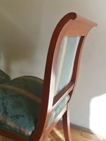 2 db biedermeier, intarziás, kárpitozott üléses és háttámlás szék