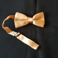 Wedding nyk16 - gold colored satin bow tie 50x100mm