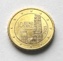 Austria - 10 euro cent - 2023 - Saint Stephen's Cathedral