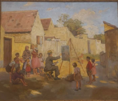 Dobroszláv Lajos - Festő a tatai utcán