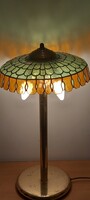 Vintage Olasz asztali Tiffany lámpa ALKUDHATÓ Art deco design