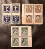1924. Charity stamp set of four (postal clear) d/