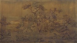 1Q572 huge antique rococo wall tapestry tapestry 156 x 265 cm