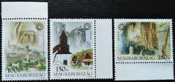 S4656-8sz /  2002 Világörökségek Magyarországon I. bélyegsor postatiszta ívszéli