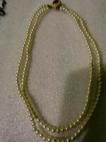 Double string of pearls with a beautiful clasp