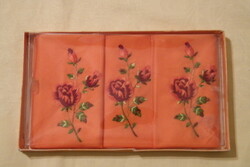 Women's decorative scarf retro embroidered 25x25cm