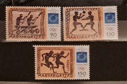 2004 Sport, Olympic Hungarian postal stamp row a/1/2