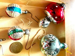 Old Christmas ornaments, ball pendants, retro decoration