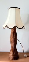Vintage vessző lámpa ALKUDHATÓ Art deco design rattan