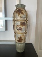 Ceramic vase, nautilus, with sea snail decoration, 38 cm