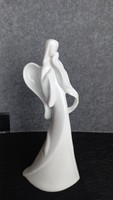 Art deco porcelán angyal, 21 X 9 cm
