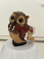 Old owl figurine decoration polyresin resin 8 cm from owl collection