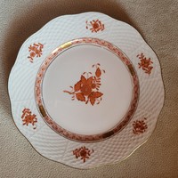 1976 Herend anniversary stamped porcelain plate with a diameter of 20.8 cm, Appony pattern