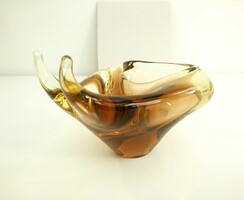 Vintage Cseh üveg csiga hamutál az 1960-as évekből - Miroslav Klinger Design