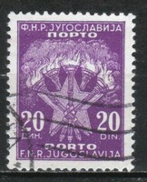 Jugoszlávia  0279 Mi portó 104     0,30 Euró