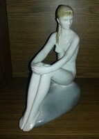Zsolnay János Turkish sitting woman porcelain figure for sale - in the condition shown in the pictures, marked