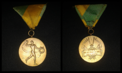 Btsb 1951 athletics medal on ribbon
