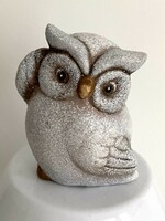 From the owl collection, an old ceramic ornament with an owl figure, decoration 7 cm