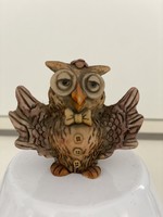From the owl collection old owl figurine decoration polyresin resin 6 cm