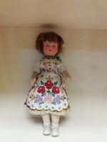 Kalocsai folk costume doll
