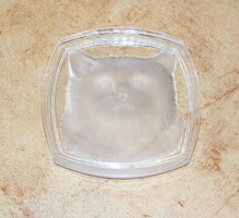 Cat glass paperweight, decorative item