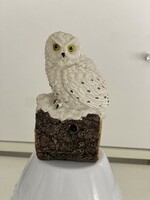 Old owl figurine decoration polyresin resin 12.5 cm from owl collection