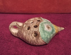 Hungarian ceramic fish, industrial art ikebana vase