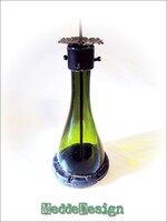 MeddeDesign BlackOut Rustic® Bottle Gyertyatartó