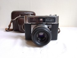 Zeiss Ikon Contessa LBE fényképezőgép Pancolar 2,8/50 Carl Zeiss Tessar objektív eredeti tok foto