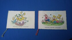 Két egyedi húsvéti képeslap 1960-as évekből